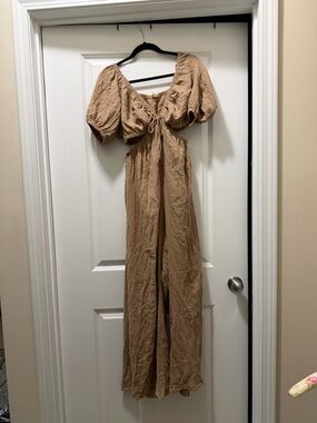 Mocha Jumpsuit L